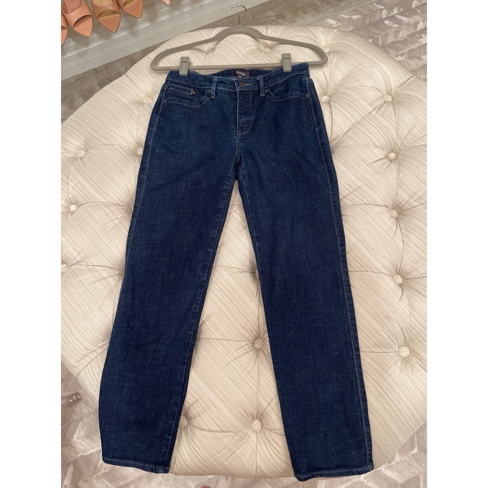 NYDJ Deep Indigo Straight Leg Denim with Lift Tuck Technology
